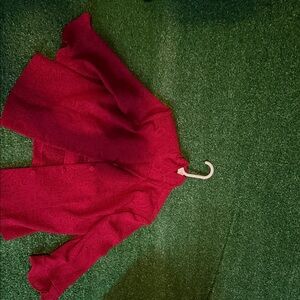 Elegant Red Paisley Jacket